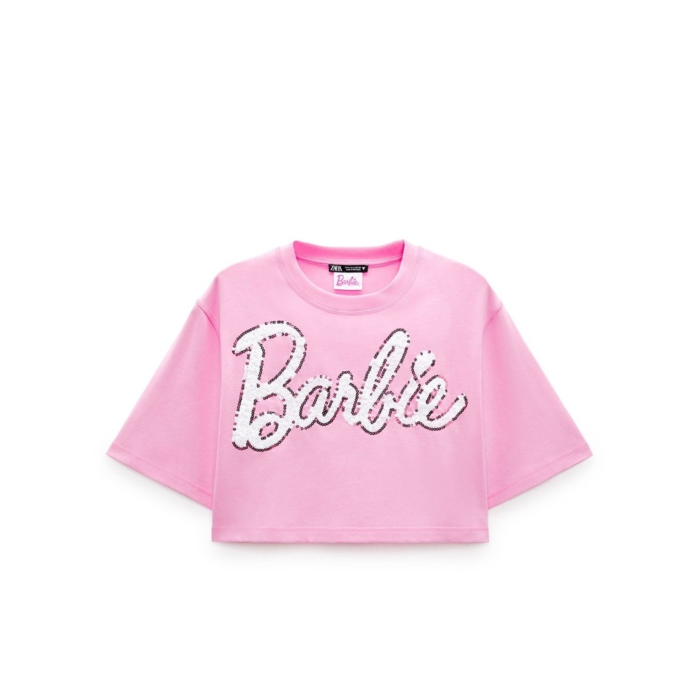 ZARA X Barbie Sequin Top NWOT